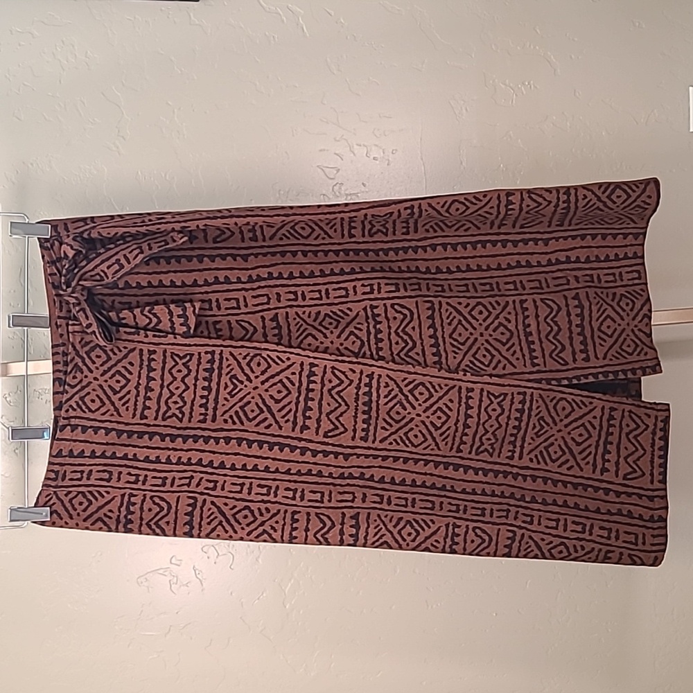 Homeland Authentics Vintage 90s African Print Wrap Skirt Large Made‎ In USA